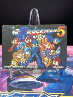 1995 Mega Man 5 No86 Bandai Carddass CAPCOM japan Prism card - Image 3