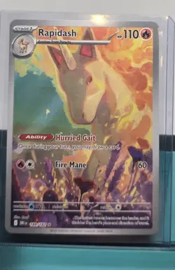 Rapidash 189/182 Illustration Rare IR Holo Sv: Destined Rivals Pokemon TCG Card - Image 1
