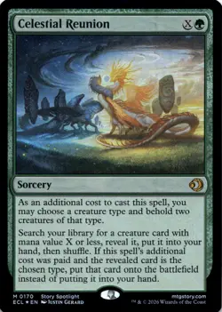 Celestial Reunion FOIL Lorwyn Eclipsed Magic MTG NM - Image 1