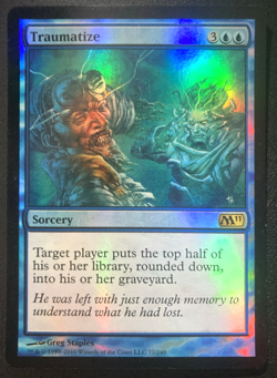 MTG Traumatize (Foil) - M11 - Magic the Gathering - Image 1