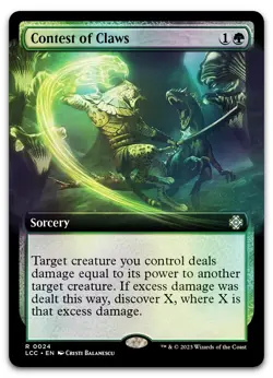 Contest of Claws (Extended Art) #24 (Foil) NM Lost Caverns of Ixalan Magic MTG - Image 1