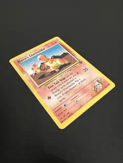 Blaine’s Charmander 60/132 Gym Challenge Unlimited 2000 Pokemon Card Common NM - Image 4