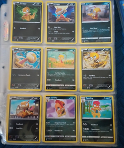 Pokemon 9 Card/Tarjeta Set: 7 Scraggy and 2 Scrafty Cards - Image 1