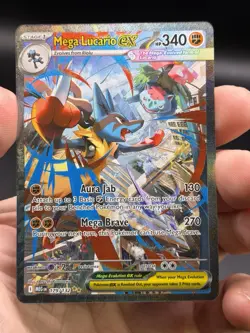 Pokemon Mega Lucario ex 179/132 Mega Evolution Special Illustration Rare NM - Image 3
