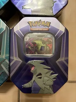 Pokemon TCG Triple Whammy Tyranitar, Darkrai, Slaking Tins (6x) Brand New Sealed - Image 2
