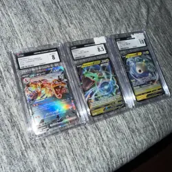 Pokemon Bundle Lot Of 3 CGC 8,8.5,10 Rayquaza V, Charizard Ex ,Magnezone V - Image 1