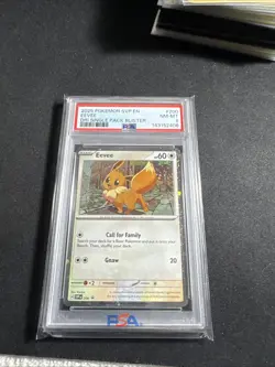 Pokemon TCG Destined Rivals - Eevee SVP 200 Blister Promo (Cosmo Holo) PSA 8 - Image 1