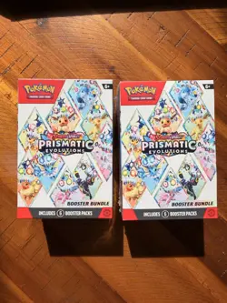 Pokemon Scarlet & Violet Prismatic Evolutions Booster Bundles x2 NEW/SEALED - Image 1