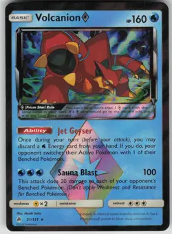 Pokemon TCG Volcanion Prism Star Prism Rare SM - Forbidden Light 31/131 - Image 1