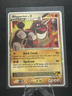 Pokemon TCG Rhyperior LV.X DP Black Star Promotional DP29 Holo Promo LP - Image 1