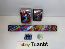 BRAND NEW Pokemon Mega Charizard X EX UPC Accessories ONLY - NO PACKS NO PROMOS! - Image 1