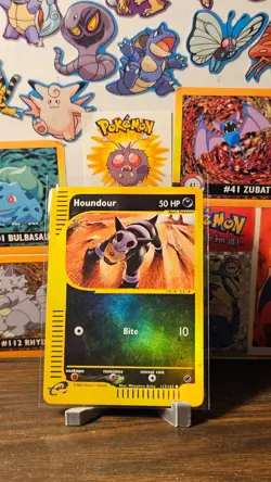 Pokemon TCG Houndour Expedition Base Set 113/165 Reverse Holo Rare - MP - Image 1