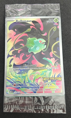 2025 POKEMON MEGA EVOLUTION ENHANCED BOX TOPPER 133/132 BULBASAUR - SEALED (NM) - Image 1