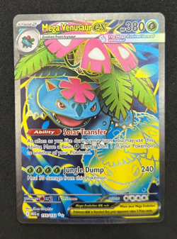 2025 POKEMON MEGA EVOLUTION BASE SET 155/132 MEGA VENUSAUR EX - NM - Image 1