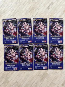 Sealed One Piece OP14 EB04 The Azure Sea's Seven Sleeved Booster Packs x8 - Image 1