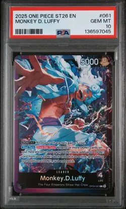 2025 ONE PIECE STARTER DECK ST26-PURPLE/BLACK MONKEY D. LUFFY MONKEY D LUFFY 061 - Image 1