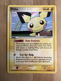 Pichu - 21/108 - Reverse Holo Rare EX Power Keepers Set - Pokemon Card - VLP - Image 1
