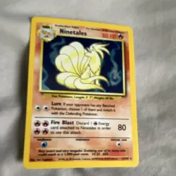 Pokemon Ninetales 12/102 Base Set Holo Rare Stage 1 80 HP 1999 Wizards Card - Image 1