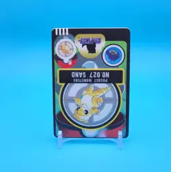 Pokemon Card Japanese - Sandshrew No. 027 - Sealdass Sticker - Bandai - Image 2