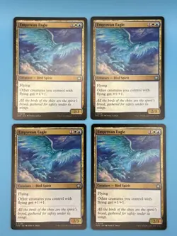 4x Empyrean Eagle Foundations FDN Blue White Bird Spirit Creature MTG Magic - Image 1