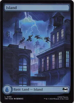 Island 0192 FOIL L Teenage Mutant Ninja Turtles 192 MTG - Image 1