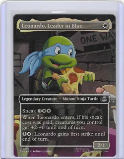 Leonardo, Leader in Blue #196 Foil U - Teenage Mutant Ninja Turtles TMNT MTG - Image 1