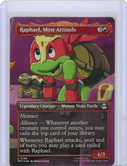 Raphael, Most Attitude #199 Foil U - Teenage Mutant Ninja Turtles TMNT - Image 1