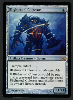 ***FOIL Blightsteel Colossus*** MTG Mirrodin Besieged Magic Kid Icarus - Image 1