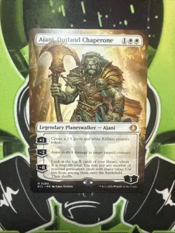 MTG Lorwyn Eclipsed - Ajani, Outland Chaperone (Borderless Rare) M 0284 NM - Image 1