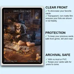 Crow on the Grave – Inked Horror – MTG Size – 100 Textured Matte Card Sleeves - Image 3