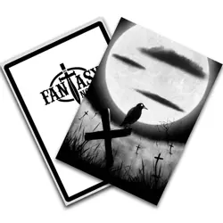 Crow on the Grave – Inked Horror – MTG Size – 100 Textured Matte Card Sleeves - Image 4