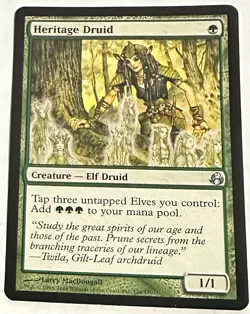 Heritage Druid MTG Morningtide Magic The Gathering LP - Image 1
