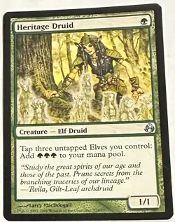 Heritage Druid MTG Morningtide Magic The Gathering LP - Image 3