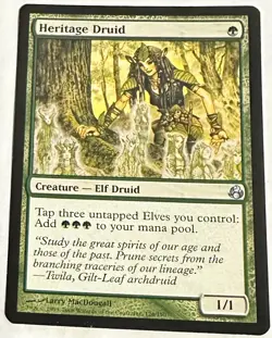 Heritage Druid MTG Morningtide Magic The Gathering LP - Image 4