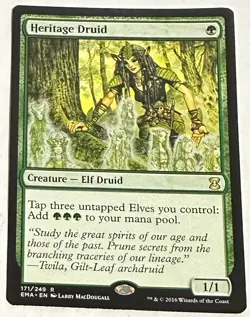 Heritage Druid MTG Morningtide Magic The Gathering LP - Image 5