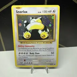 Pokemon TCG Cards Snorlax XY179 Black Star Promo Holo - Image 1