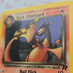 Pokemon TCG Dark Charizard Team Rocket Rare Unlimited 21/82 80HP 2000 Regular - Image 3