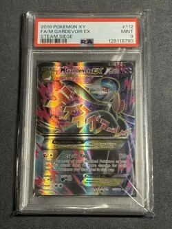 2016 Pokemon Xy Steam Siege #112 Full Art/Mega M Gardevoir Ex Psa 9 Mint - Image 1