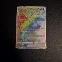 Pokemon TCG Aerodactyl VSTAR Sword & Shield Lost Origin 199/196 Rainbow Rare - Image 1