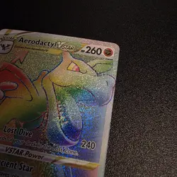 Pokemon TCG Aerodactyl VSTAR Sword & Shield Lost Origin 199/196 Rainbow Rare - Image 3