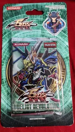 YuGiOh TCG Duelist Revolution Blister Booster Pack - 1st Edition Factory Sealed - Image 1
