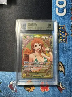 Nami SP One Piece English EB03-053 Extra Booster Heroines 053 BGS Pristine 10 - Image 1