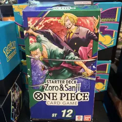 One Piece CCG Starter Deck ST12 Zoro and Sanji English Open Box - Image 1