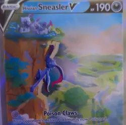 Pokemon Hisuian Sneasler V Holo Basic 190 HP English Pokemon TCG Card Stock Card - Image 1
