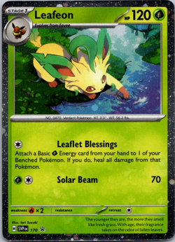 Leafeon (Cosmos Holo) Promo Holo SV: Scarlet & Violet Promo Cards SVP170 NM - Image 1