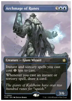 Foundations #304 Archmage of Runes (Borderless) - Image 1