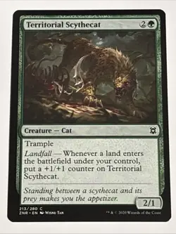 MTG Zendikar Rising Territorial Scythecat 213/280 NM - Image 1