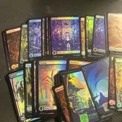 mtg foil full art land lot - Image 3