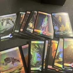 mtg foil full art land lot - Image 4