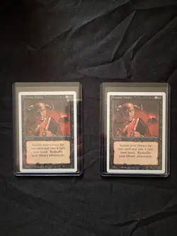 MTG DEMONIC TUTOR X2 REVISED Edition, EXCELLENT cond. UNCOMMON 1994 - Image 1